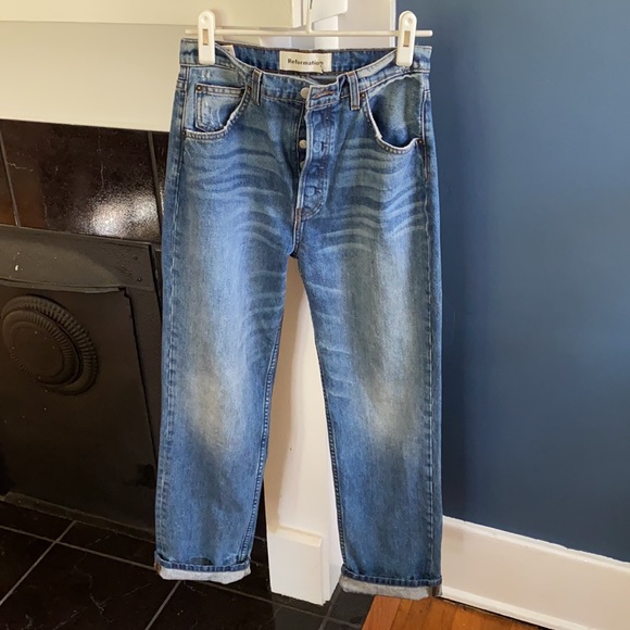 Reformation Size 28 Cynthia High Relaxed Jean in Antigua Wash - Picture 11 of 13